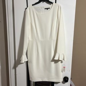 Ivory long sleeve dress